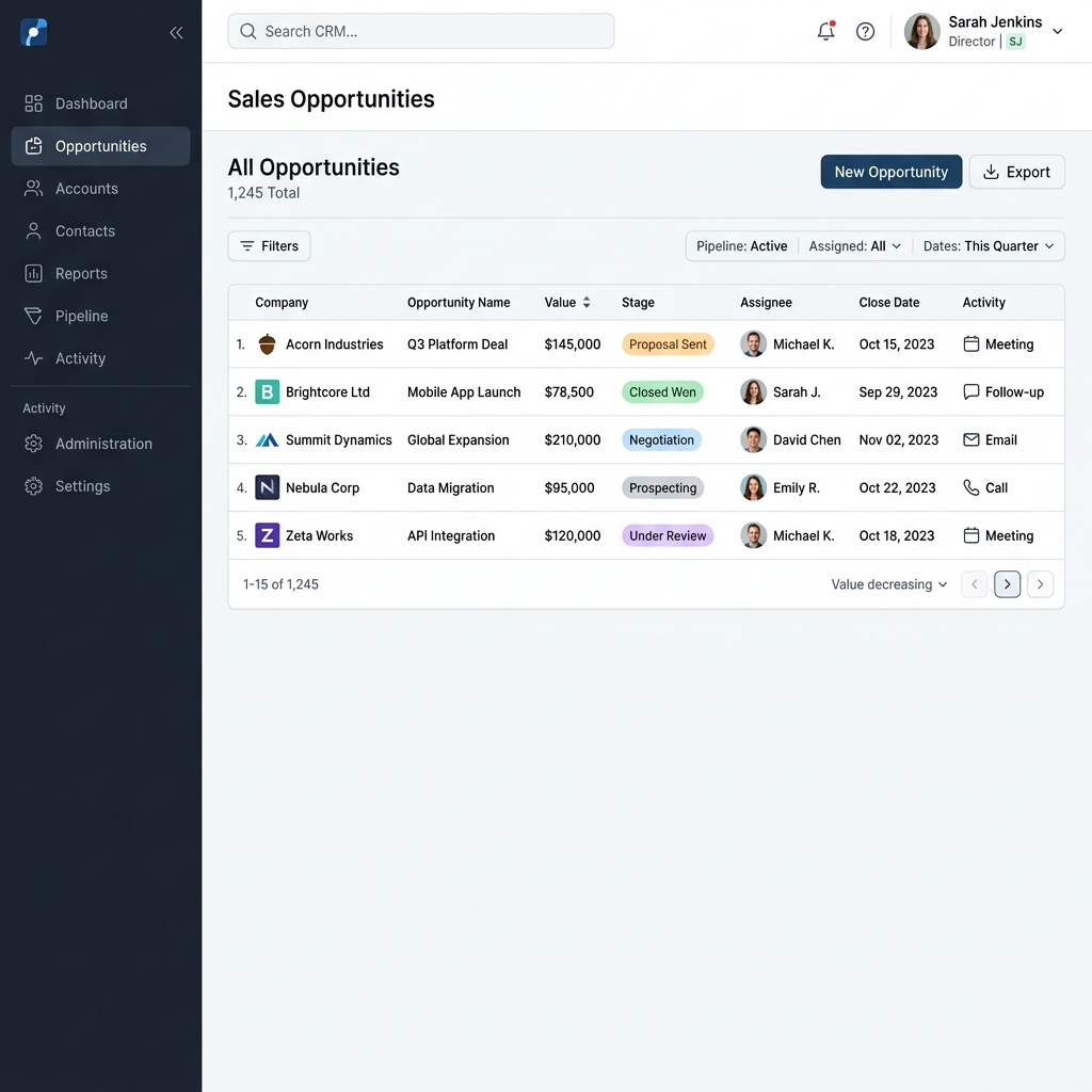 Custom CRM focused purely on data entry speed for field reps