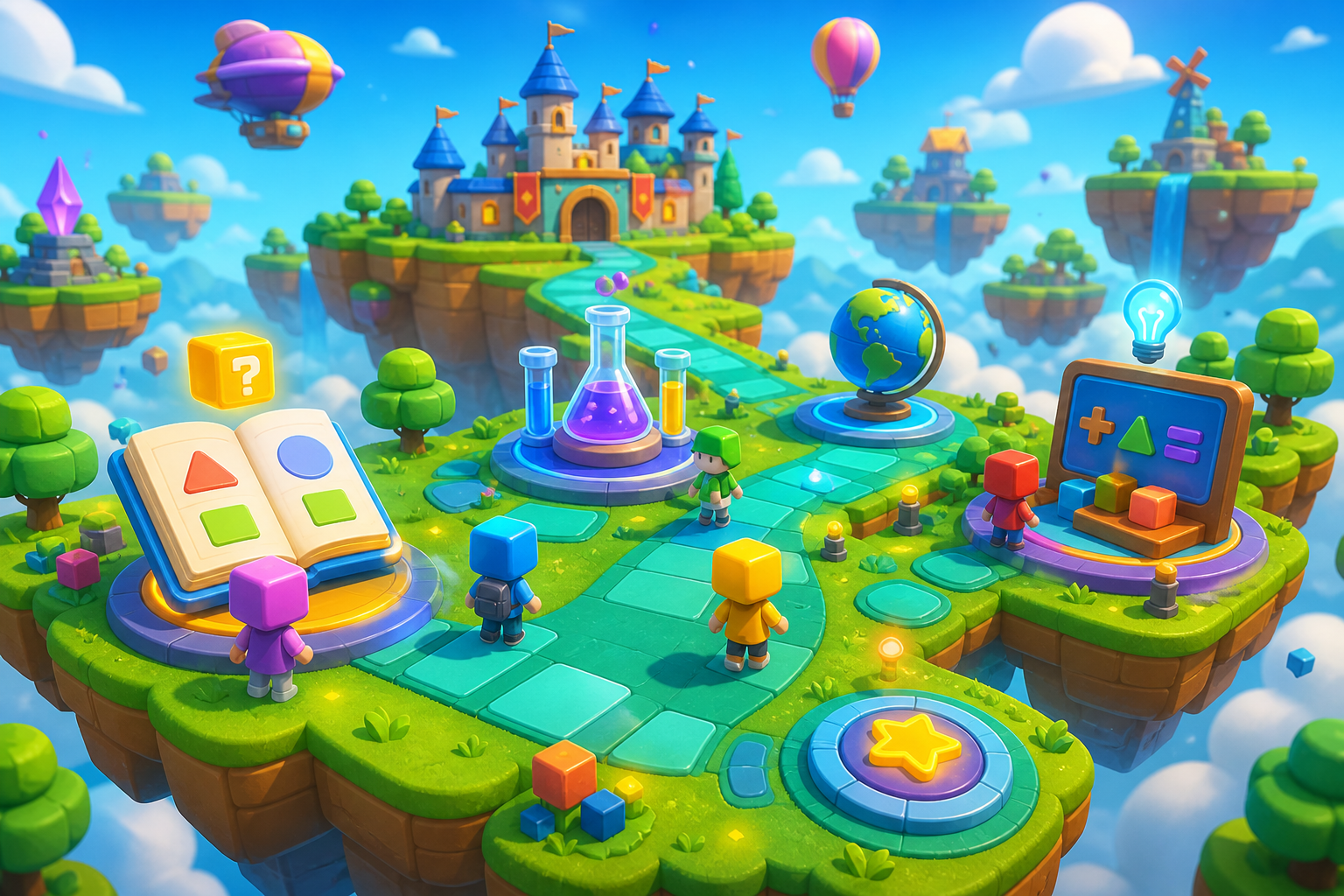 Colorful KipGrow Roblox learning world